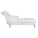 Кушетка белая с мягкой обивкой из велюра Michael Couch варинант исполнения - 2 | Loft Concept в Новосибирске