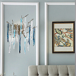 Бра с ветвистым каркасом из металла и подвесками из стекла Droplet Chandelier варинант исполнения - 2 | Loft Concept в Новосибирске