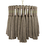 Подвесной светильник круглый плетеный с бахромой Braided Bundle of Ears варинант исполнения - 1 | Loft Concept в Новосибирске