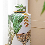 Ваза фарфоровая с ручной росписью Leopard Collection  варинант исполнения - 5 | Loft Concept в Новосибирске