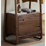 Вешалка деревянная с 2- мя ящиками Moon Walnut Furniture варинант исполнения - 7 | Loft Concept в Новосибирске