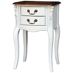 Прикроватная тумба в стиле прованс с 2-мя ящиками Paule Montmartre Provence Bedside Table варинант исполнения - 2 | Loft Concept в Новосибирске