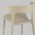 Бежевый стул из прочного PP-пластика JORIS варинант исполнения - 6 | Loft Concept в Новосибирске