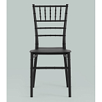 Стул Chiavari пластик черный варинант исполнения - 4 | Loft Concept в Новосибирске