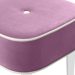 Квадратный мягкий пуф на белых ножках Winton Pouf Square варинант исполнения - 6 | Loft Concept в Новосибирске