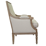 Кресло William Classical Armchair beige flax варинант исполнения - 1 | Loft Concept в Новосибирске