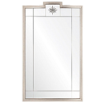 Зеркало в  серебряной раме с узорчатым геометрическим орнаментом Repulse варинант исполнения - 1 | Loft Concept в Новосибирске