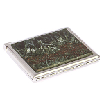 Портсигар с газовой зажигалкой из натурального камня Серафинит Stone Cigarettes Cases варинант исполнения - 2 | Loft Concept в Новосибирске