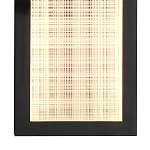 Светодиодное прямоугольное бра из металла черного цвета Lattice Lux варинант исполнения - 8 | Loft Concept в Новосибирске
