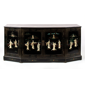 Комод в китайском стиле Chinese Black Chest of Drawers Нидерланды