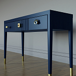 Дизайнерский Письменный стол Elsa Dreams Blue с тремя ящиками варинант исполнения - 2 | Loft Concept в Новосибирске