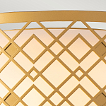Потолочный светильник золотого цвета с каркасом в виде геометрических ромбов Elstead Lighting варинант исполнения - 5 | Loft Concept в Новосибирске