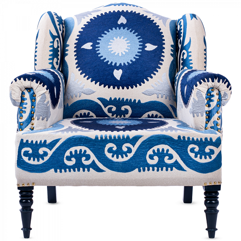 Кресло Accent Chairs Indigo Sun Темно-синий в Новосибирске | Loft Concept 