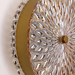 Бра с плафоном из рельефного стекла Peony Glass Bronze  варинант исполнения - 3 | Loft Concept в Новосибирске