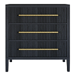 Комод Primo с 3 выдвижными ящиками Черный дуб варинант исполнения - 7 | Loft Concept в Новосибирске