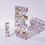 Подставка для телефона из эпоксидной смолы с цветами розовая Epoxy Flowers Phone Stand Pink варинант исполнения - 4 | Loft Concept в Новосибирске