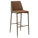 Стул барный с терракотовой обивкой из экокожи Spectacular High Chair варинант исполнения - 1 | Loft Concept в Новосибирске