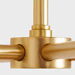 Люстра золотая с белыми тканевыми абажурами Coolness варинант исполнения - 3 | Loft Concept в Новосибирске