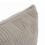 Подушка из хлопка рельефной вязки серого цвета Eden Line варинант исполнения - 2 | Loft Concept в Новосибирске