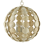 Люстра в форме шара с декором из круглых декоративных элементов Texture Discs варинант исполнения - 2 | Loft Concept в Новосибирске