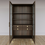 Дизайнерский шкаф витрина Elsa Dreams Walnut с 4-мя ящиками варинант исполнения - 6 | Loft Concept в Новосибирске