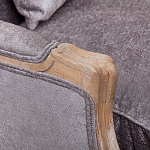 Кресло Ava Classical Armchair brown and grey velour варинант исполнения - 4 | Loft Concept в Новосибирске