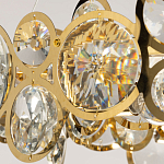 Люстра подвесная из золотых колец 57 см Golden Circles варинант исполнения - 6 | Loft Concept в Новосибирске