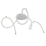 Люстра белого цвета с тремя изогнутыми светодиоидными плафонами Luke Lampco Tracer Lamp варинант исполнения - 1 | Loft Concept в Новосибирске