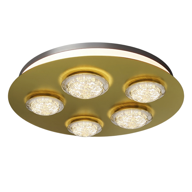 Потолочный светильник Pharao 3000К 56Вт Латунь Черный в Новосибирске | Loft Concept 