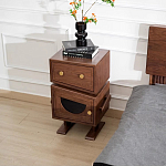 Тумбочка прикроватная с ящиком и дверцей Робот Robot Desk варинант исполнения - 3 | Loft Concept в Новосибирске