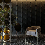 Гипсовая 3D Панель BATOID варинант исполнения - 1 | Loft Concept в Новосибирске