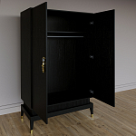 Платяной шкаф Elsa Dreams Black с 2-мя фасадами варинант исполнения - 1 | Loft Concept в Новосибирске