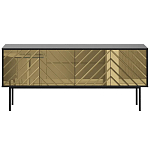 Длинная тумба с зеркальным декором Serena варинант исполнения - 10 | Loft Concept в Новосибирске