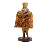 Настольная лампа Цурикат плафон из меха варинант исполнения - 1 | Loft Concept в Новосибирске