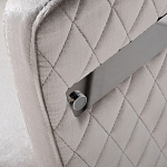 Стул серый велюровый со стеганной спинкой Focus on Convenience варинант исполнения - 2 | Loft Concept в Новосибирске