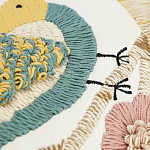 Чехол на подушку с кисточками и вышивкой птиц Ethnic mix Birds Rect варинант исполнения - 3 | Loft Concept в Новосибирске