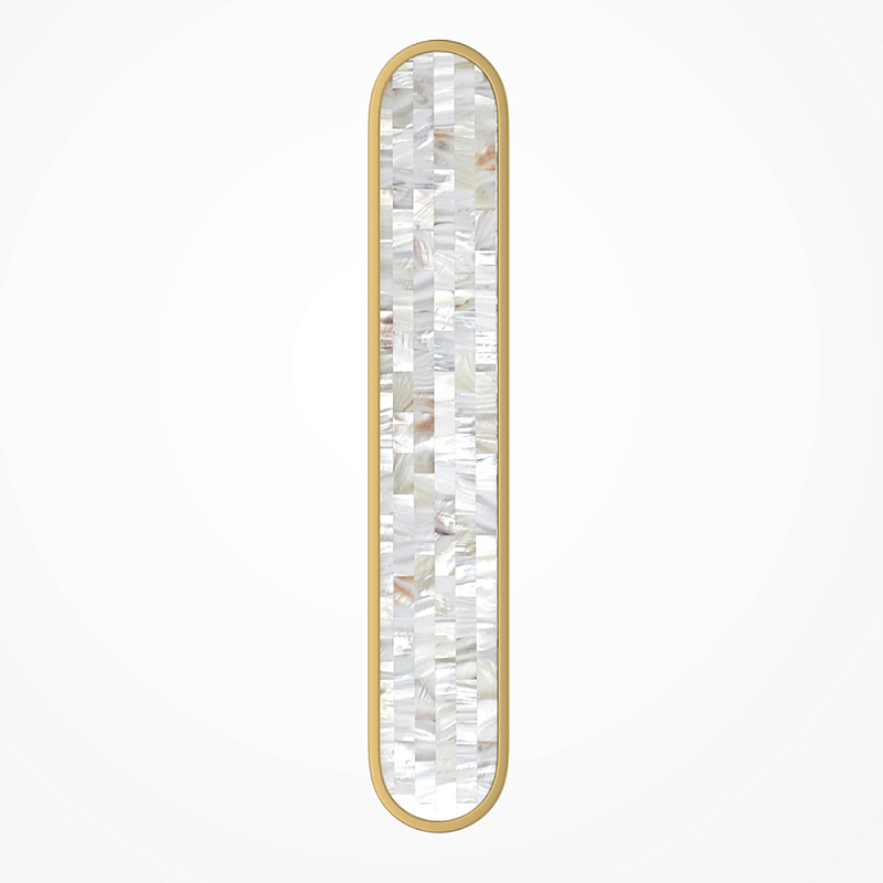 Бра перламутровый Lunaris 60 см Латунь Перламутровый в Новосибирске | Loft Concept 