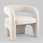 Кресло дизайнерское для лаунж зоны жемчужного цвета Pearl Lounge варинант исполнения - 1 | Loft Concept в Новосибирске