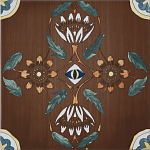 Плитка с узором Васильки 2 варинант исполнения - 1 | Loft Concept в Новосибирске