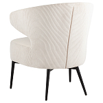 Современное мягкое кресло на металлических ножках Rakush Milk варинант исполнения - 4 | Loft Concept в Новосибирске