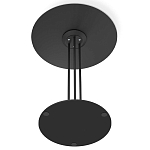 Стол журнальный круглый с бежевой столешницей из стекла Beige Marble варинант исполнения - 5 | Loft Concept в Новосибирске