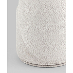 Пуф Loreen со спинкой вращающийся букле светло-серый варинант исполнения - 3 | Loft Concept в Новосибирске