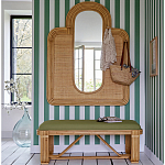 Скамья из ротанга с подушкой Mattia Rattan Bench варинант исполнения - 6 | Loft Concept в Новосибирске