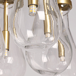 Люстра с 7-ю прозрачными плафонами из стекла в форме капли Lucid Rain  варинант исполнения - 10 | Loft Concept в Новосибирске