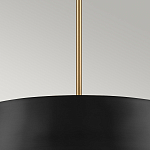 Подвесной светильник с конусовидным металлическим абажуром черного цвета Kichler варинант исполнения - 14 | Loft Concept в Новосибирске