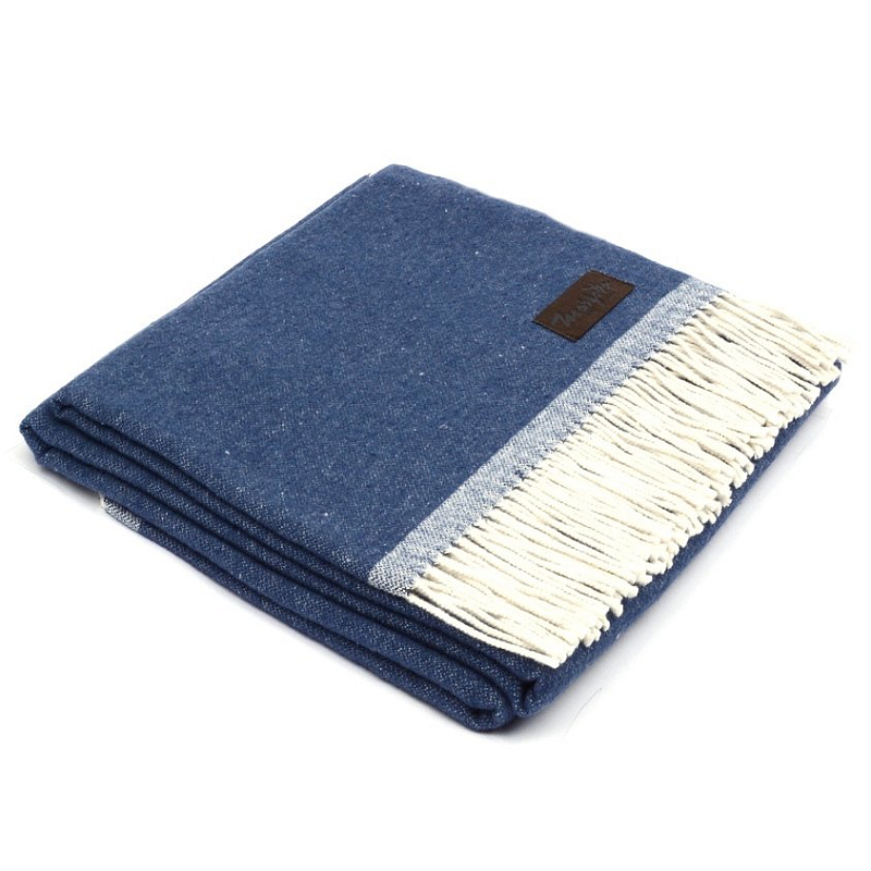 Плед SARA 4000 Marzotto Синий в Новосибирске | Loft Concept 