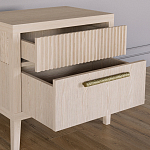 Прикроватная Тумбочка Primo с двумя ящиками Светлый дуб варинант исполнения - 6 | Loft Concept в Новосибирске