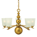 Люстра с матовыми конусными плафонами и декоративными элементами в форме шаров Hinkley варинант исполнения - 1 | Loft Concept в Новосибирске