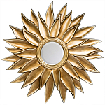 Зеркало-солнце с золотыми с лучами Rays of Peace варинант исполнения - 1 | Loft Concept в Новосибирске