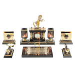 Настольный письменный набор из яшмы и долерита с декором в виде коня Manager Organizer варинант исполнения - 1 | Loft Concept в Новосибирске